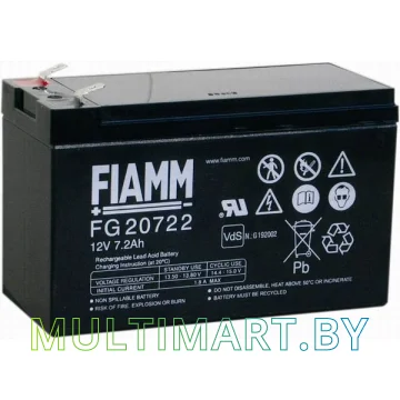 Аккумулятор для ИБП FIAMM FG20722 (12В/7.2 А·ч)